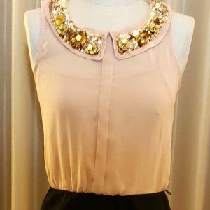 Jewled Neckline Dress